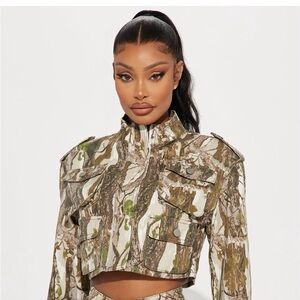 Fashion Nova Camouflage Jacket